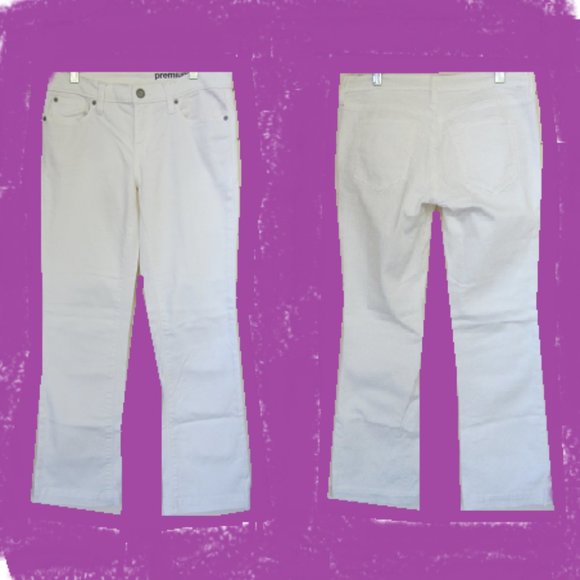 GAP 1969 Long & Lean Premium White Denim Bootcut Jeans - Picture 1 of 3